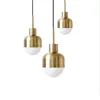 Modern Small Plated Gold Pendant Lamp Loft Industrial Pendant Lights Simple Bedroom Living Room Dining Room Light Fixture