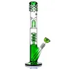 Glas Bong "Slank Sarah" Hookahs Fashion Designed Coil Percolator Vattenrör med Splash Guard 16 "Bongs har i lager