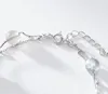 Pulsera de plata esterlina, pulsera de plata de doble personalidad de piedra lunar natural, la nueva moda de venta caliente