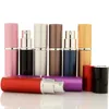 10 ml Mini Aluminum Atomizer Perfume Bottle Empty Refillable Travel Airless Pump Perfume Containers Free Shipping LX3757