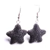 11Colors Starfish Lava Stone Earrings DIY Aromatherapy Essential Oil Diffuser Dangle Earings Jewelry for Women