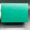 Kvalitet mörkgrön klocklådor presentfodral för RRR -klockor Booklet Card Taggar och papper på engelska schweiziska klockor Boxar Top Qualit275C