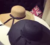 5 cores grandes chapéus frouxos chapéu de palha dobrável boho chapéus de verão chapéu de praia para lady protetora solar chaps de sol ao ar livre Hats8945632