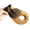 T1B / 27 Honey Blonde Ombre Hair Extensions U Tip Capsule Human Hair Extension 100g / Strands Indian Remy Human Hair Pre Bonded U-Tip