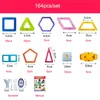 124-252PCS Mini Magnetyczny Projektant Konstrukcja Zestaw Plastikowe Zabawki Edukacyjne Model Budowlany Chłopcy Dzieci Dziewczyny Boże Narodzenie prezent