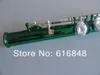 Unique Green Tube Silver Plated Key 16 Holes Closed C Tune Flute With E Key Woodwinds Instrument For Students Free Shipping