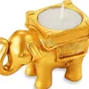 50PCS Lucky Golden Elephant Porta tealight Porta caramelle Bomboniere Regali per eventi per feste Addio al nubilato Anniversario Omaggi