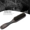 Trähandtag Boar Bristle Rengöring Borst Frisör Män Skägg Borste Anti Static Barber Hair Styling Comb Rakverktyg