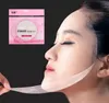 Ny försäljning skönhet full ansikte naturlig sidenmask papper osynlig engångshudvård diy masque ark blekning ansiktsmasker 60 st/parti