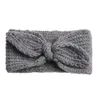 Knit оголовье волос луки Банни глава группы Warm Малыша Защитить девушка вязать аксессуары для волос для девочки