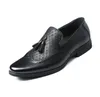 Black Brown Men Leather Dress Shoes Tassel Business Formal Men Office Lace-up Oxford Shoes Form Men Plus Size 38-44
