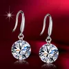 European and American fashion earrings round diamond crystal earrings earrings alloy wild small jewelry