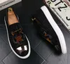 Rhinestone Shoes Men Casual Shoes Fashion Tiger Head Slip-on Loafers Man Comfortable Round Toe Flats Shoes