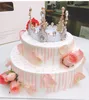 2021新しいケーキトッパーの装飾レトロクリスタルクラウンの形をした女の子プリンセスバースデーケーキツール焼きデザートの好意を売る1511935