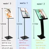 Metal Advertising Literature File Paper Poster Sign Display Indicating Poster Floor Stand Store Guide Door Pop Signage Display Frame Stand