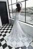 Sexy Mermaid Wedding Dresses Sweetheart Julie Vino Long Sleeve Wedding Gowns vestidos de noiva Beach Lace Wedding Dress