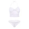 Women Sexy Lace Bras Sets Hollow Out Camisoles Low Waist Briefs Underwear Set