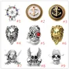 Vintage Snap Button Jewelry Skull 18mm Snap Buttons For Snaps Bracelet Neckalce ring