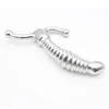 Male Female Stainless Steel Small Anal Plug Threaded Prostate Massager Unisex Short Metal Whorl Butt Stopper Sexy Toys DoctorMonal1452564