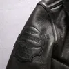 Giacca da moto nera Avirex Fly Usa B3 Air Force Flight Jackets 2013 Flying Wear Pelle di pecora in vera pelle