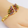 wonderful more color gold diamond crystal silver women's bracelet (28) dfds