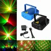 DHL Gratis Hot Black Mini Projector Red Green DJ Disco Light Stage Xmas Party Laser Lighting Show, LD-BK