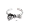 12 Designs Mix Real 925 Sterling Silver Ring for Women girls Fashion Create Old Bow Chain Charm Rings Fingers Wholesale