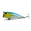 Hengjia Popper Fishing Lure 10 peças Iscela de pesca de plástico rígido 6cm7g Bait de natação WobBlers Tackle