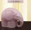 зеленый белый розовый керамический слон любителей домашнего декора ремесла украшения комнаты керамические Каваи орнамент фарфор фигурки животных