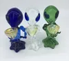 Alien Glass Pipes Mini G Spot Alien Pipes Recycler Dab Rig Glass Smoking Hand Pipes 6.69" Inch Glass Oil Burner