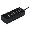 HI-SNELHEID 4 POORT USB 2.0 Multi Hub Splitter Uitbreiding voor Desktop PC Laptop Aanpassen Hub Hoge Snelheid USB 2.0 HUB USB-poort