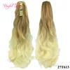 Valentinens Pony Tail Hair Extensions Blonde Hair Ponytails 합성 Ponytails 긴 곱슬 울타리 헤어 익스텐션 헤어 피스의 긴 곱슬 발톱 포니 테일 클립