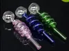 Colorful Twisted Glass Oil Burner Pipe Curved Twist Glass Oil Burners Balancer Water smoking pipes different color FTGHHH