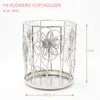 F4 Flowers Beatals Leaves Pen Pencil Cup Box Holder Hand المصنوع يدويًا الحرف الزفاف عيد ميلاد منزل الحديقة هدية Pre239W