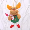 16x8cm Christmas tree decoration New Year Ornament Santa Claus Elk Snowman Toys Home Festival Ornaments Hanging Gift Pendent