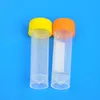 5ml Plastic Frozen Test Tubes Vials Sample Container Powder Craft Screw Cap Bottles for Chemistry Supplies LX1237