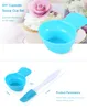 2pcs DIY Cupcake Scoop Cup Mini Bakesverktyg med plasthandtag, det ger bra värmebeständighet