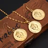 Souvenir 2012 îles britanniques Salomon dix cents Coin Sea Spirit Ngoreu Solid Gold rempli Brassarabafrica Jewelry Set Women5443332