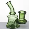 3,3 "Mini Glas Bongs med skål Hookahs 14 Kvinna Joint Clear Green Water Rör Rökning Pyrex DAB Rigs Oil Bubbler Filters