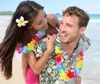 Fiore arcobaleno hawaiano Leis ghirlanda di fiori artificiali da spiaggia Collana Luau Party gay pride 40 pollici multi colore