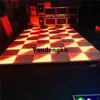 4 adet 432pcs 5mm gece kulüp dans pisti RGB DMX Su geçirmez düğün LED dans zemin aşaması ışıklar246w
