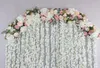 Dekorativa blommor kransar bröllop citerad ros peony hortensia mix diy välvd dörr blomma rad fönster t station dekoration
