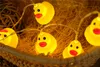 Mini Yellow Duck LED String Light Glow Indoor Outdoor Xmas Wedding Party Battery Operated LEDS Fairy Lights Warm White D2.5