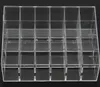도매 - 새로운 무료 배송 명확한 아크릴 24 립스틱 홀더 디스플레이 스탠드 화장품 주최자 메이크업 케이스 # 9014