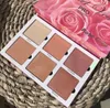 Violet Voss Cosmetics Rose Gold Fosforlu Kalem Paleti 6 Shades Kadın Yüz Pro Vurgu Makyajı Şekillendirici Bronzlaştırıcı Glow Powder Kozmetik Paleti