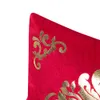 Fodera per cuscino natalizia abbronzante quadrata dell'hotel stampata Fodera per cuscino stampata in oro Federa per cuscino decorativa Federa per seggiolino per auto Morbida
