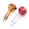 Água fumar tubos de vidro colher estilo colorido mini mão tubulação de cachimbo heacos heacos vaporizador de cachimbo com uma única tigela