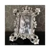 Cadre photo en résine baroque de mode cadre photo de luxe plaqué or en relief