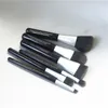 Deluxe charbon antibactériennes Brush Set - 6 brosses synthétiques antibactériennes Kit Brosse à cheveux - Maquillage Beauté Brosses Blender