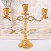 Metal Candle Holders Hollow Design Candlestick Delicate Tabletop Candle Stand Wedding Decoration Candelabra Home Decor Candelabrum